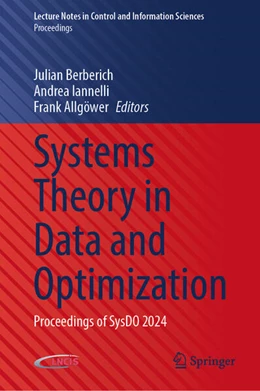 Abbildung von Berberich / Iannelli | Systems Theory in Data and Optimization | 1. Auflage | 2025 | beck-shop.de