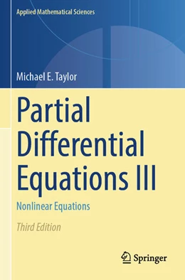 Abbildung von Taylor | Partial Differential Equations III | 3. Auflage | 2024 | beck-shop.de
