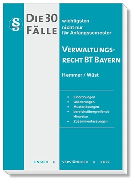 Abbildung von Heidorn / Hemmer | Die 30 wichtigsten Fälle Verwaltungsrecht BT Bayern | 8. Auflage | 2025 | beck-shop.de