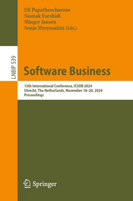 Abbildung von Papatheocharous / Farshidi | Software Business | 1. Auflage | 2025 | beck-shop.de