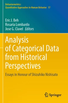 Abbildung von Beh / Lombardo | Analysis of Categorical Data from Historical Perspectives | 1. Auflage | 2025 | beck-shop.de