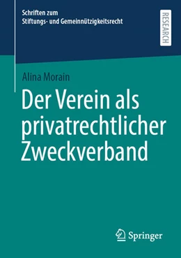 Abbildung von Morain | Der Verein als privatrechtlicher Zweckverband | 1. Auflage | 2025 | beck-shop.de