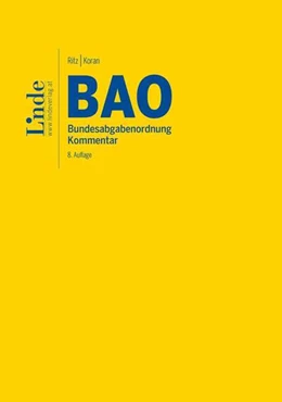 Abbildung von Ritz / Koran | BAO | Bundesabgabenordnung | 8. Auflage | 2025 | beck-shop.de