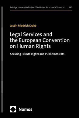 Abbildung von Krahé | Legal Services and the European Convention on Human Rights | 1. Auflage | 2025 | beck-shop.de