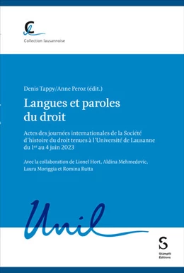 Abbildung von Tappy / Peroz | Langues et paroles du droit | 1. Auflage | 2025 | 111 | beck-shop.de
