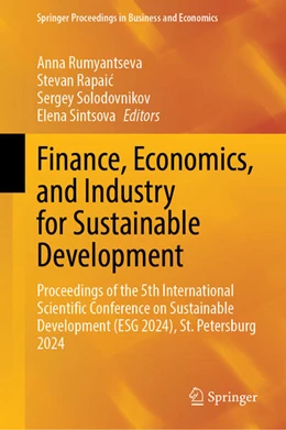 Abbildung von Rumyantseva / Rapaic | Finance, Economics, and Industry for Sustainable Development | 1. Auflage | 2025 | beck-shop.de