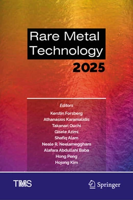 Abbildung von Forsberg / Karamalidis | Rare Metal Technology 2025 | 1. Auflage | 2025 | beck-shop.de