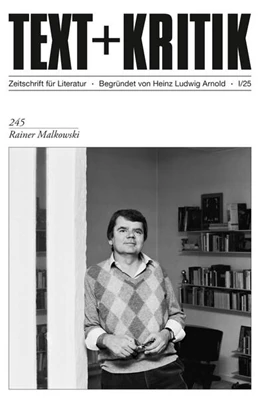 Abbildung von Fromm / Hettche | TEXT + KRITIK 245 - Rainer Malkowski | 1. Auflage | 2025 | beck-shop.de