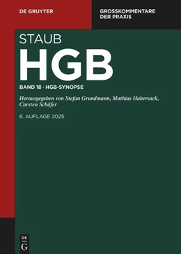 Abbildung von Flume / Lüdeking | Staub. Band 18: HGB-Synopse | 6. Auflage | 2025 | 18 | beck-shop.de