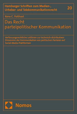 Abbildung von Potthast | Das Recht parteipolitischer Kommunikation | 1. Auflage | 2025 | beck-shop.de