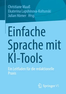 Abbildung von Maaß / Lapshinova-Koltunski | Einfache Sprache mit KI-Tools | 1. Auflage | 2025 | beck-shop.de