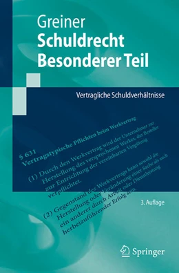 Abbildung von Greiner | Schuldrecht Besonderer Teil | 3. Auflage | 2025 | beck-shop.de