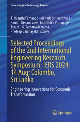 Abbildung von Fernando / Siriwardhana | Selected Proceedings of the 2nd International Engineering Research Symposium; IERS 2024; 14 Aug; Colombo, Sri Lanka | 1. Auflage | 2025 | beck-shop.de