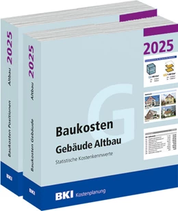 Abbildung von BKI Baukosteninformationszentrum Deutscher Architektenkammern | BKI Baukosten Gebäude + Positionen Altbau 2025 | 1. Auflage | 2025 | beck-shop.de