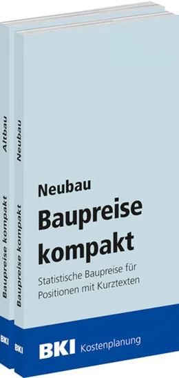 Abbildung von BKI Baukosteninformationszentrum Deutscher Architektenkammern | BKI Baupreise kompakt 2026 - Kombi-Paket Neubau + Altbau | 1. Auflage | 2025 | beck-shop.de