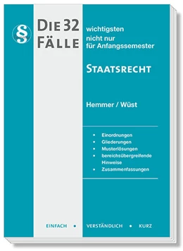 Abbildung von Hemmer / Kresser | Die 32 wichtigsten Fälle Staatsrecht | 14. Auflage | 2025 | beck-shop.de