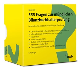 Abbildung von Nicolini | 555 Fragen zur mündlichen Bilanzbuchhalterprüfung | 7. Auflage | 2025 | beck-shop.de
