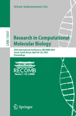 Abbildung von Sankararaman | Research in Computational Molecular Biology | 1. Auflage | 2025 | beck-shop.de