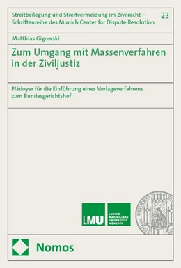 Abbildung von Gigowski | Zum Umgang mit Massenverfahren in der Ziviljustiz | 1. Auflage | 2025 | beck-shop.de