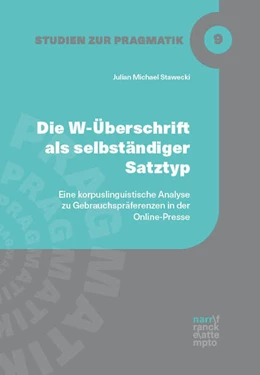 Abbildung von Stawecki | Die W-Überschrift als selbständiger Satztyp | 1. Auflage | 2025 | 9 | beck-shop.de