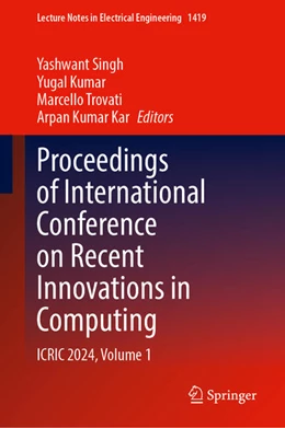Abbildung von Singh / Kumar | Proceedings of International Conference on Recent Innovations in Computing | 1. Auflage | 2026 | beck-shop.de