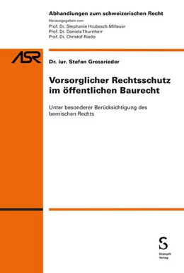 Abbildung von Grossrieder | Vorsorglicher Rechtsschutz im öffentlichen Baurecht | 1. Auflage | 2025 | beck-shop.de