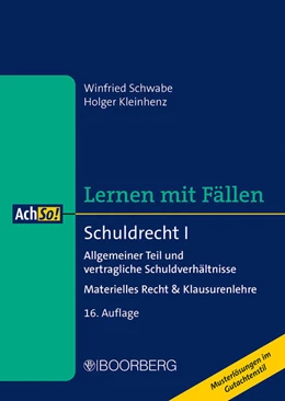 Abbildung von Schwabe / Kleinhenz | Schuldrecht I | 16. Auflage | 2025 | beck-shop.de