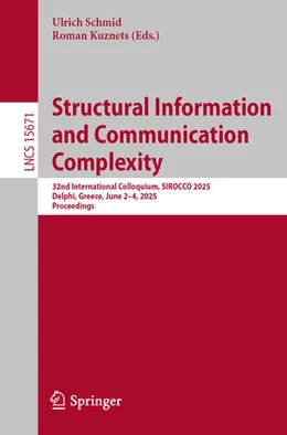 Abbildung von Schmid / Kuznets | Structural Information and Communication Complexity | 1. Auflage | 2025 | beck-shop.de