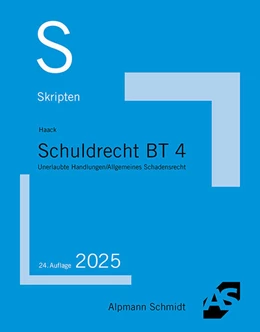 Abbildung von Haack | Skript Schuldrecht BT 4 | 24. Auflage | 2025 | beck-shop.de
