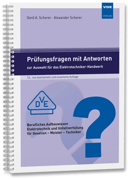 Abbildung von Scherer | Prüfungsfragen mit Antworten zur Auswahl für das Elektrotechniker-Handwerk | 13. Auflage | 2025 | beck-shop.de