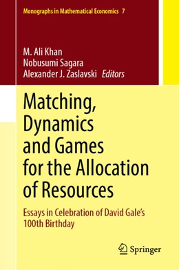 Abbildung von Khan / Sagara | Matching, Dynamics and Games for the Allocation of Resources | 1. Auflage | 2025 | beck-shop.de