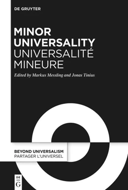 Abbildung von Messling / Tinius | Minor Universality / Universalité mineure | 1. Auflage | 2025 | 2 | beck-shop.de