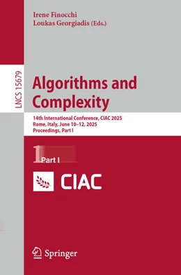 Abbildung von Finocchi / Georgiadis | Algorithms and Complexity | 1. Auflage | 2025 | beck-shop.de