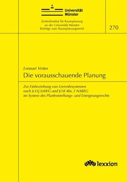 Abbildung von Vetter | Die vorausschauende Planung | 1. Auflage | 2025 | 270 | beck-shop.de