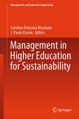 Abbildung von Machado / Davim | Management in Higher Education for Sustainability | 1. Auflage | 2025 | beck-shop.de