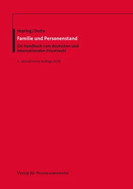 Abbildung von Hepting / Dutta | Familie und Personenstand | 5. Auflage | 2025 | beck-shop.de