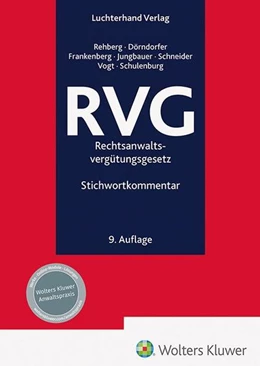 Abbildung von Dörndorfer / Frankenberg | RVG - Kommentar | 9. Auflage | 2025 | beck-shop.de