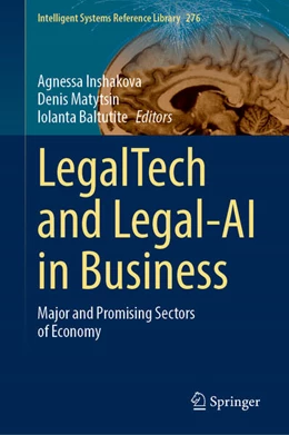 Abbildung von Inshakova / Matytsin | LegalTech and Legal-AI in Business | 1. Auflage | 2025 | beck-shop.de