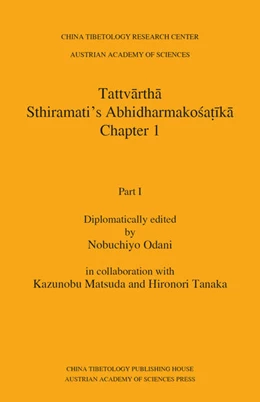 Abbildung von Odani | Tattvartha. Sthiramati’s Abhidharmakosatika, Chapter 1, Part I | 1. Auflage | 2025 | 26 | beck-shop.de