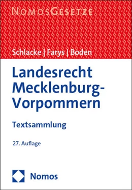 Abbildung von Schlacke / Farys | Landesrecht Mecklenburg-Vorpommern | 27. Auflage | 2025 | beck-shop.de