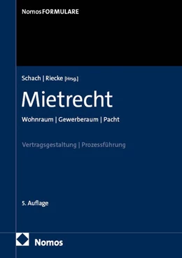 Abbildung von Schach / Riecke | Mietrecht | 5. Auflage | 2026 | beck-shop.de
