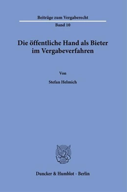 Abbildung von Helmich | Die öffentliche Hand als Bieter im Vergabeverfahren | 1. Auflage | 2025 | beck-shop.de