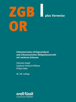 Abbildung von Aeppli / Hrubesch-Millauer | ZGB/OR plus Verweise | 48. Auflage | 2025 | beck-shop.de