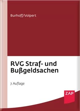 Abbildung von Burhoff / Volpert | RVG Straf- und Bußgeldsachen | 7. Auflage | 2025 | beck-shop.de