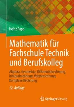 Abbildung von Rapp | Mathematik für Fachschule Technik und Berufskolleg | 12. Auflage | 2026 | beck-shop.de