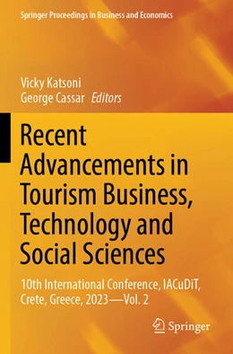 Abbildung von Katsoni / Cassar | Recent Advancements in Tourism Business, Technology and Social Sciences | 1. Auflage | 2025 | beck-shop.de