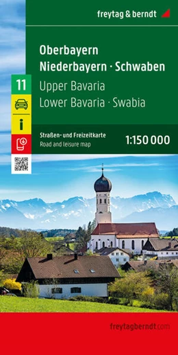 Abbildung von Freytag & Berndt | Oberbayern - Niederbayern - Schwaben, Straßen- und Freizeitkarte 1:150.000, freytag & berndt | 1. Auflage | 2025 | beck-shop.de