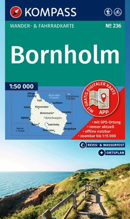 Abbildung von KOMPASS Wanderkarte 236 Bornholm 1:50.000 | 3. Auflage | 2025 | beck-shop.de