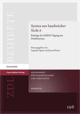Abbildung von Speyer / Diener | Syntax aus Saarbrücker Sicht 6 | 1. Auflage | 2025 | beck-shop.de