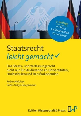 Abbildung von Melchior / Hauptmann | Staatsrecht – leicht gemacht | 5. Auflage | 2025 | beck-shop.de